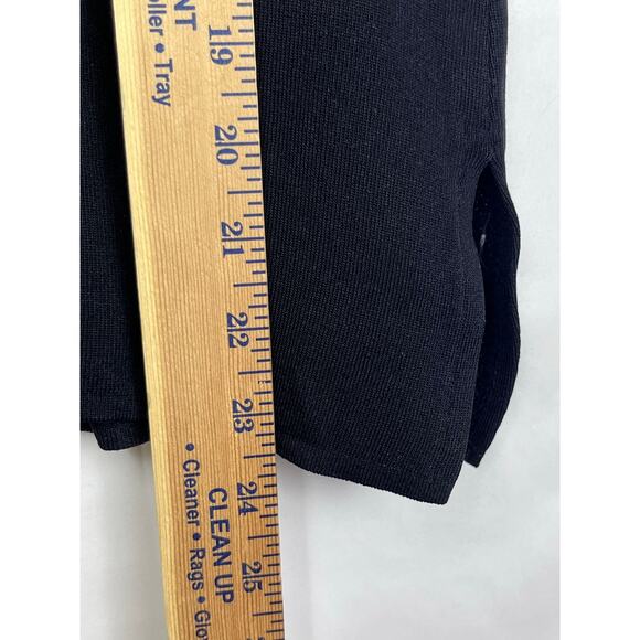 Exclusively Misook Women's Size Large Black Short Sleeve Pullover Blouse Shirt - Picture 4 of 5